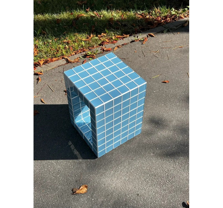 Кавовий столик Cube Hole 45/32 см. Tile 5 см.4